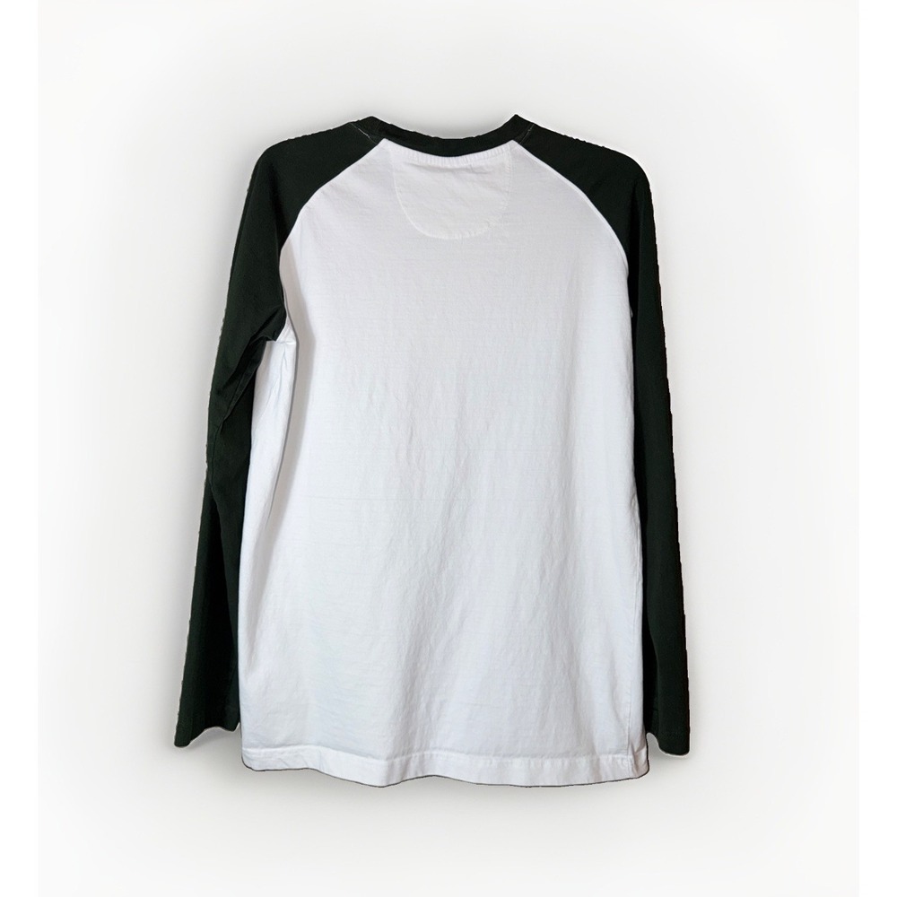 Guinness Ireland Long Sleeve Size Large Relaxed Fit 100% Cotton White Green - Picture 3 of 5